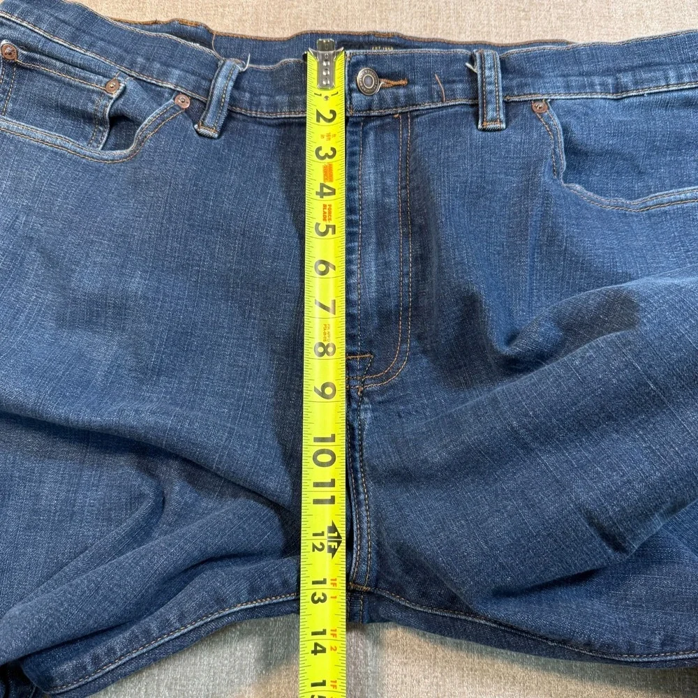 Lucky Brand 181 Relaxed Straight Jeans Men's 42x32 Blue Denim Medium Wash Casual